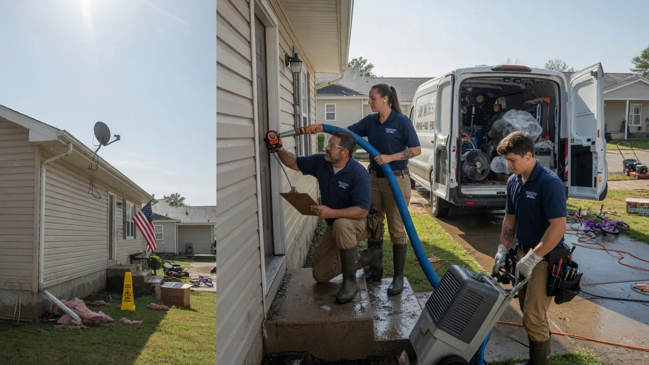 Ceiling Water Damage Restoration in Waverly, KS near me
